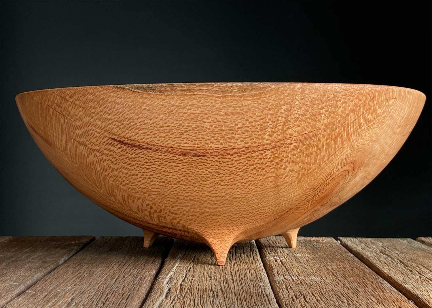 Three-Legged-Wooden-Bowl-No730