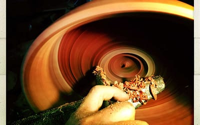 The process of making a wooden bowl
