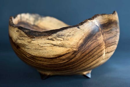 Wooden bowl with natural edge By Gavin Brunton