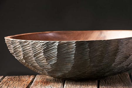Hand Carved Pohutukawa Bowl No597