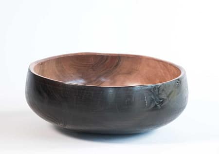 Fire Blackened Pohutukawa Bowl No679