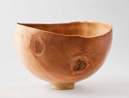 Knotty Wooden Bowl No346