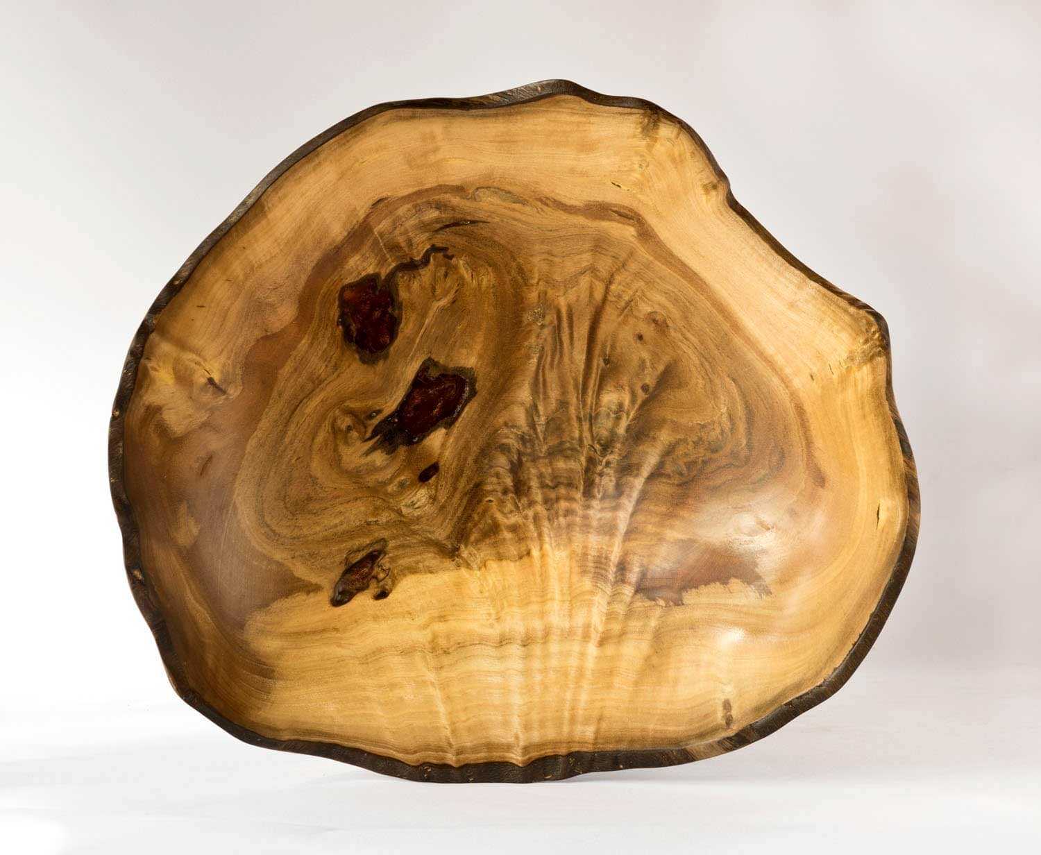 No233-Natural-Edge-Puriri-Bowl-By-Gavin-Brunton-Top-View Natural-Edge-Puriri-Bowl-Top-View